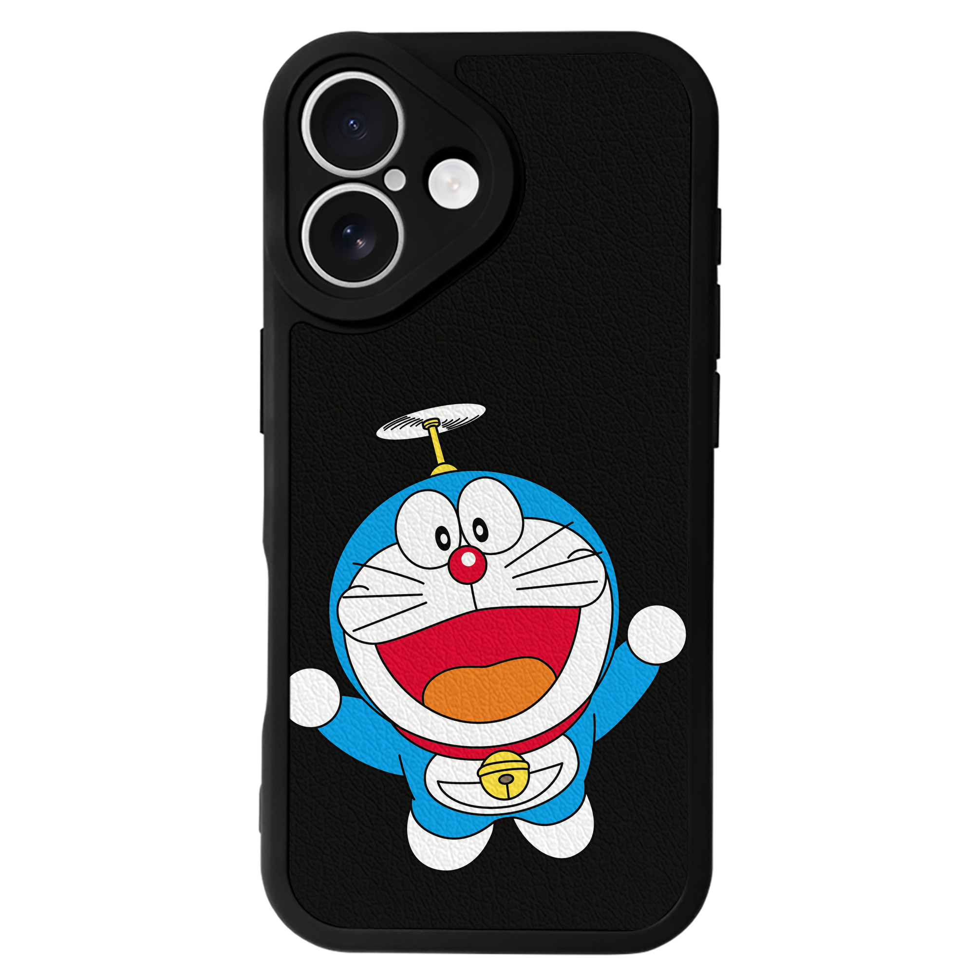 （画像用） ドラえもん Doraemon 【iPhone 16シリーズ対応】シリコンスマホケース（レザー調） 材質：シリコン